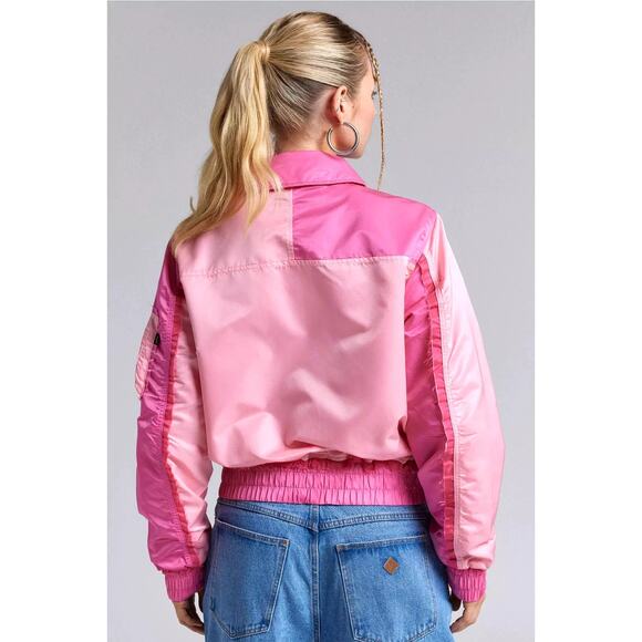 Alpha Industries Pink Colorblock CWU 45/P Bomber Jacket | Medium | NWOT - Picture 3 of 12